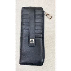 Classic LODIS leather card holder- black